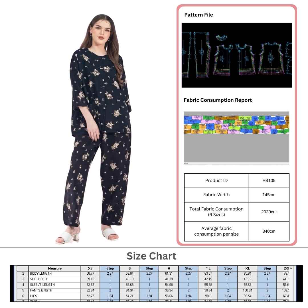 PB105 | Home Dresses | Pola Pattern | Polabook