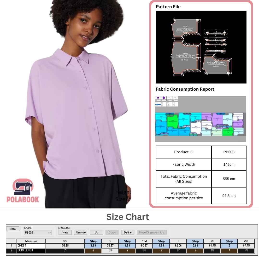 PB008 | Tops | Pola Pattern | Polabook
