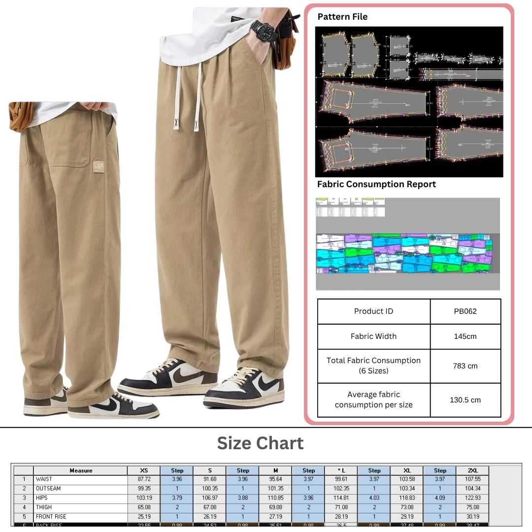 PB062 | Pants & Shorts | Pola Pattern | Polabook