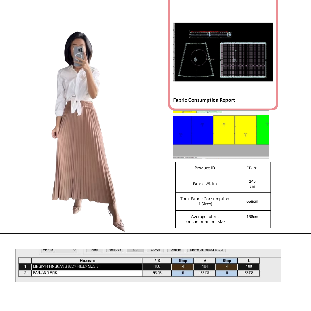 PB191 | Pants & Short | Bottoms | Women Collection | Pola Pattern | Polabook