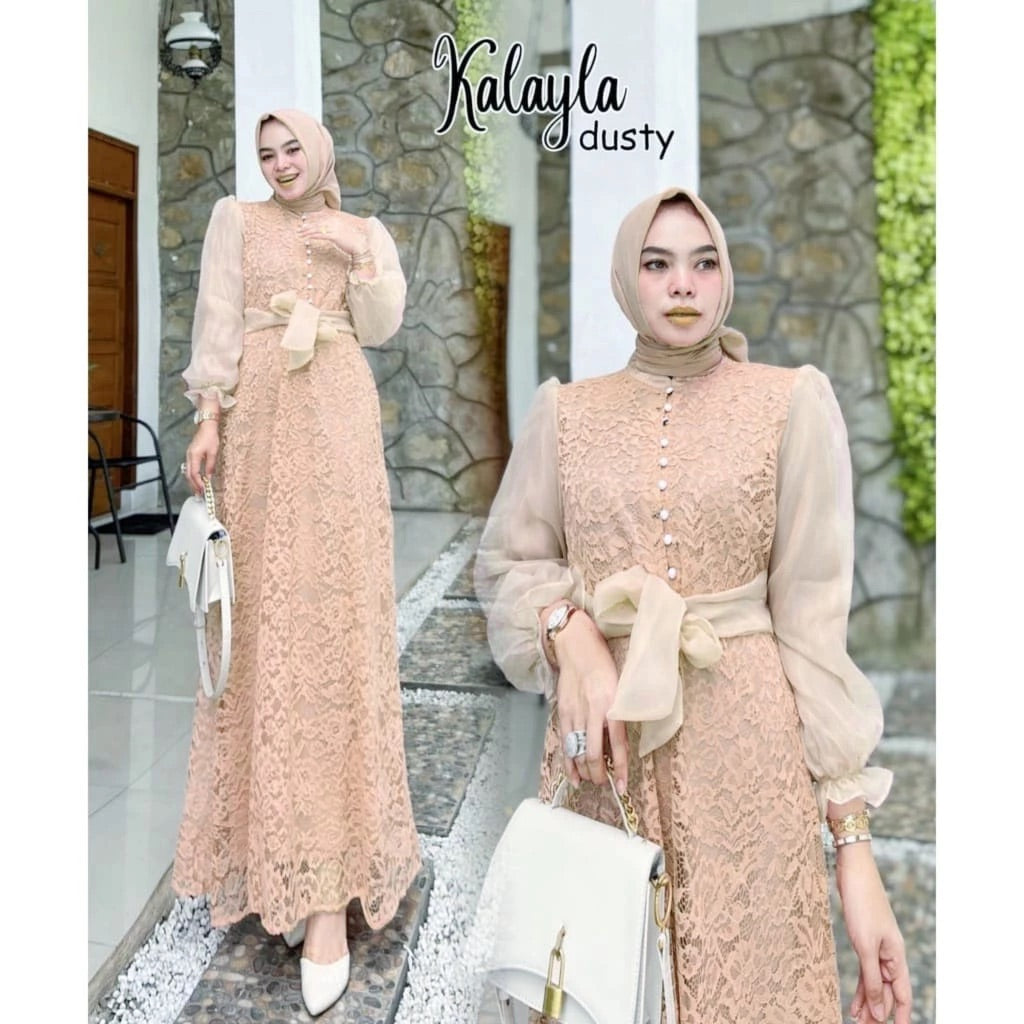 PB047 | Gamis Pesta | Pola Pattern | Polabook