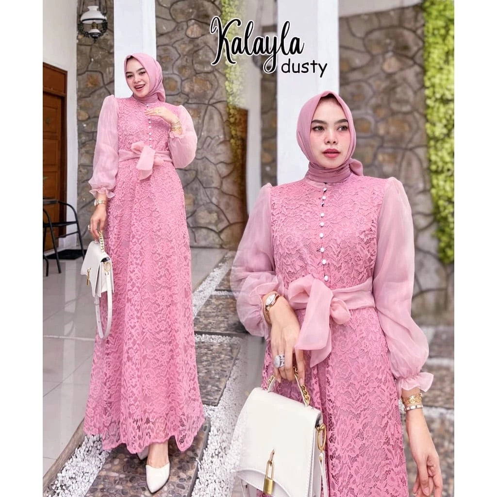 PB047 | Gamis Pesta | Pola Pattern | Polabook
