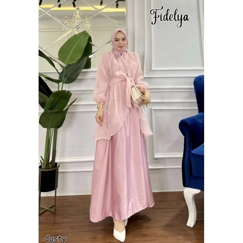 PB048 | Gamis Pesta | Pola Pattern | Polabook