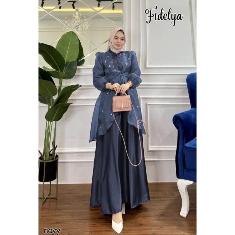 PB048 | Gamis Pesta | Pola Pattern | Polabook