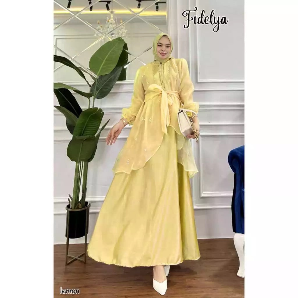 PB048 | Gamis Pesta | Pola Pattern | Polabook