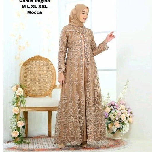 PB046 | Gamis Pesta | Pola Pattern | Polabook