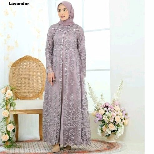 PB046 | Gamis Pesta | Pola Pattern | Polabook