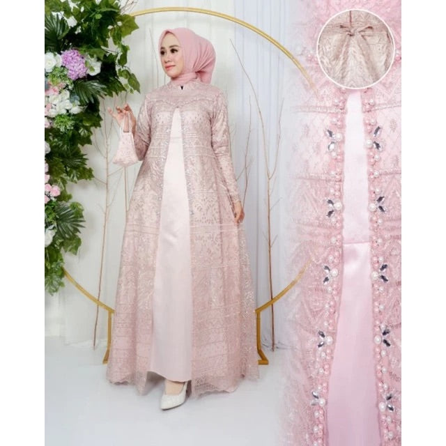 PB046 | Gamis Pesta | Pola Pattern | Polabook