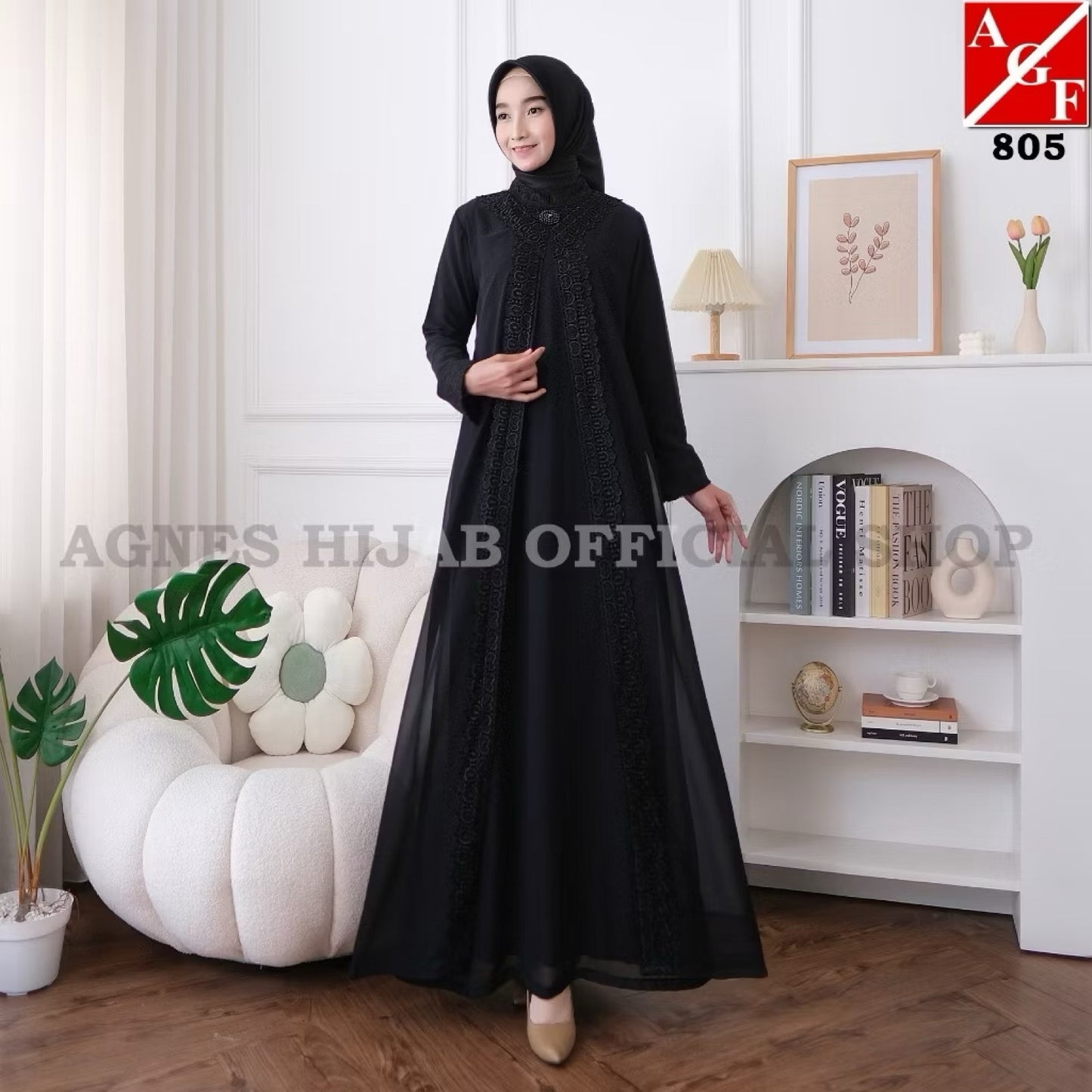 PB222 | Gamis Pesta | Pola Pattern | Polabook