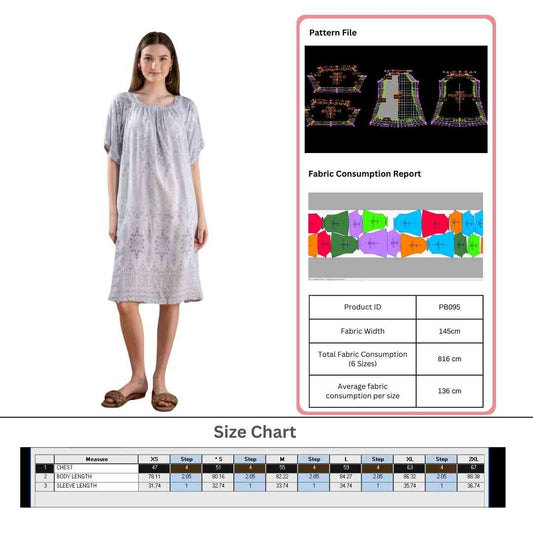 PB097 | Home Dresses | Pola Pattern | Polabook
