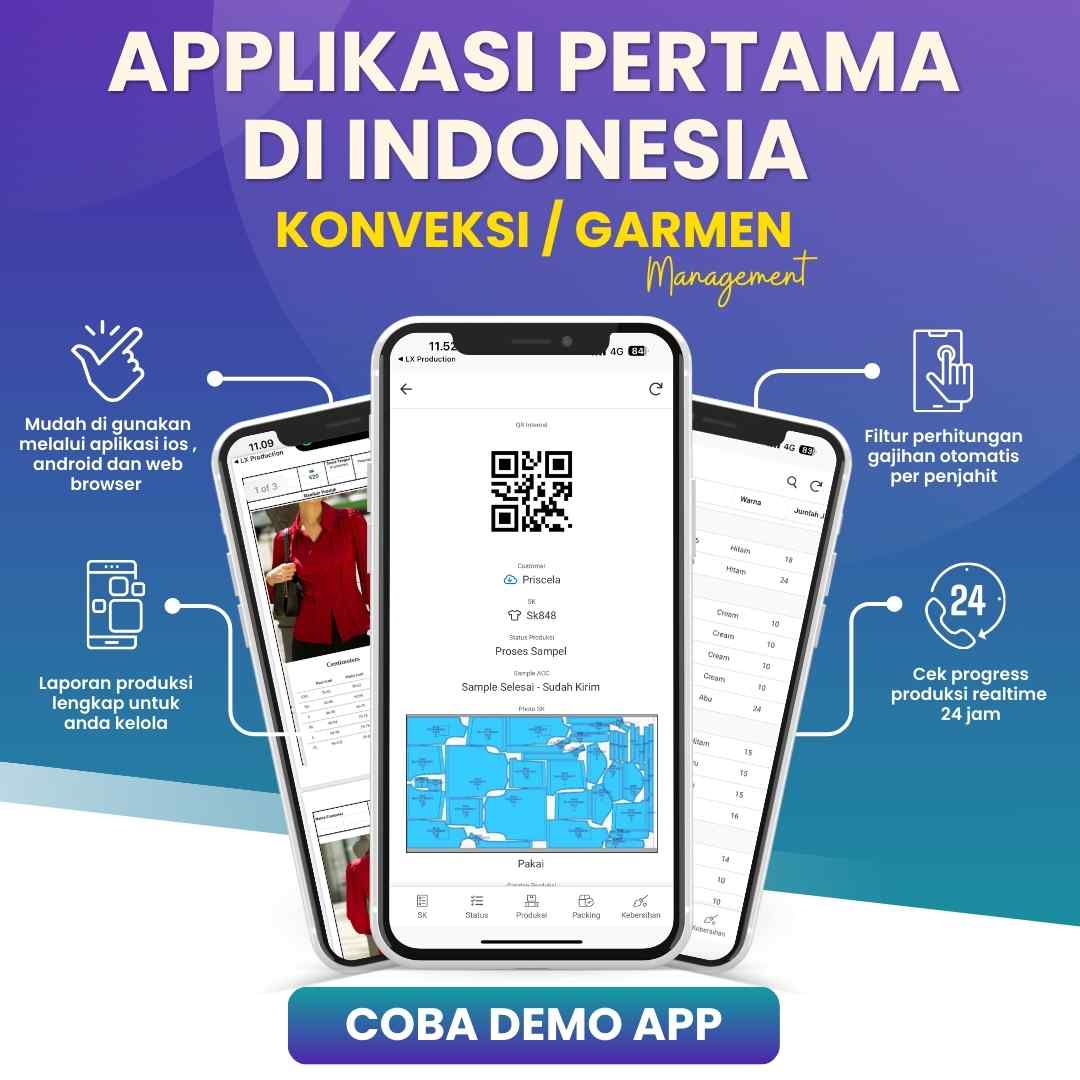 Konveksi Garmen Management Mobile App Subscription