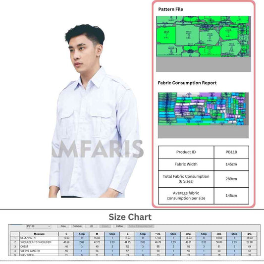 PB118 | Seragam PDL | Pola Pattern | Polabook