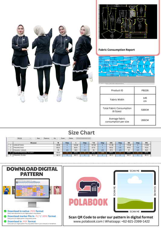 PB228 | Olahraga | Pola Pattern | Polabook