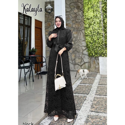 PB047 | Gamis Pesta | Pola Pattern | Polabook