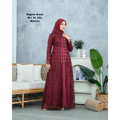 PB046 | Gamis Pesta | Pola Pattern | Polabook