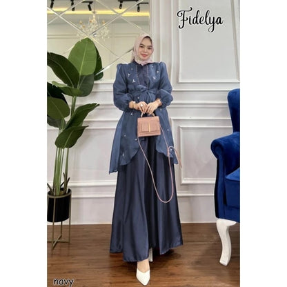 PB048 | Gamis Pesta | Pola Pattern | Polabook