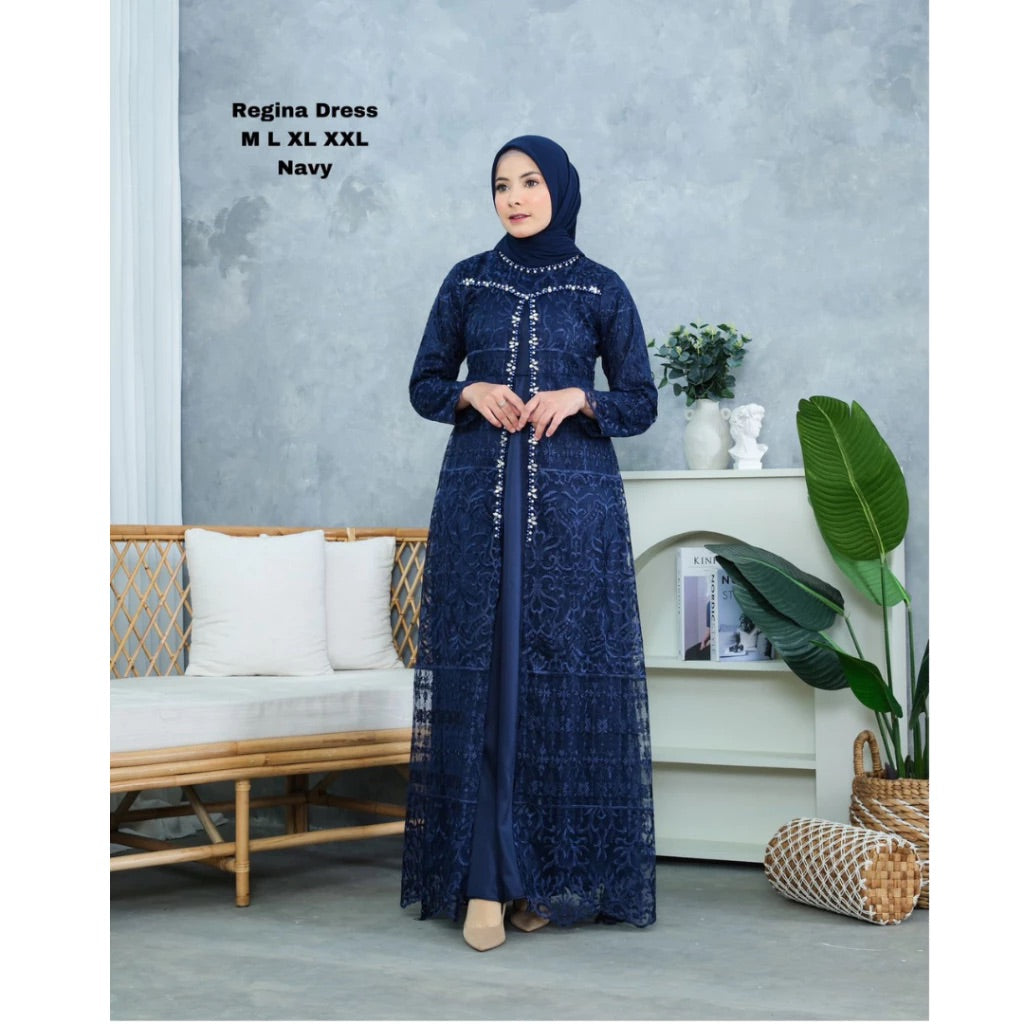 PB046 | Gamis Pesta | Pola Pattern | Polabook