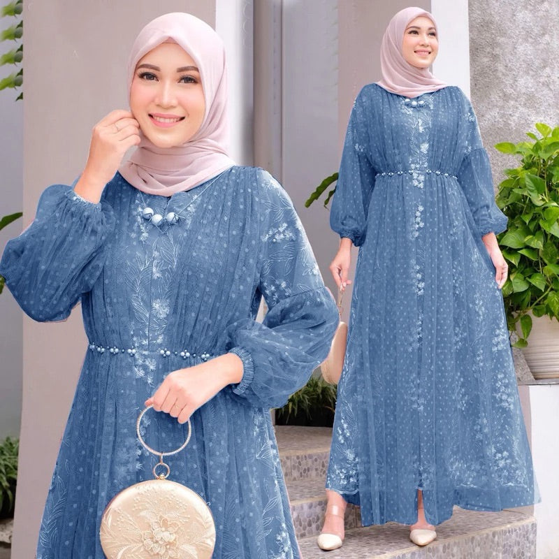 PB040 | Gamis Pesta | Pola Pattern | Polabook