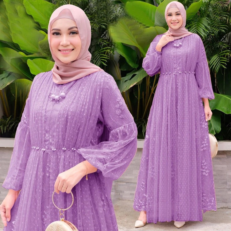 PB040 | Gamis Pesta | Pola Pattern | Polabook