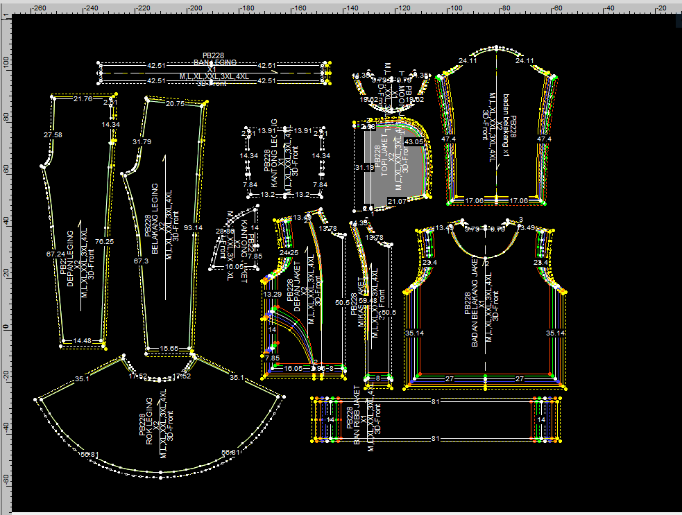 PB228 | Olahraga | Women Collection | Pola Pattern | Polabook