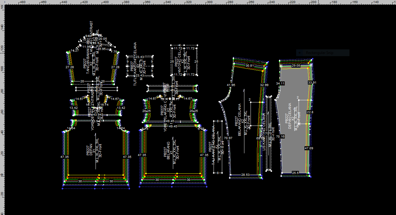 PB227 | Olahraga | Tops |  Bottoms |  Women Collection | Pola Pattern | Polabook