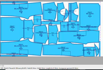 PB227 | Olahraga | Tops |  Bottoms |  Women Collection | Pola Pattern | Polabook