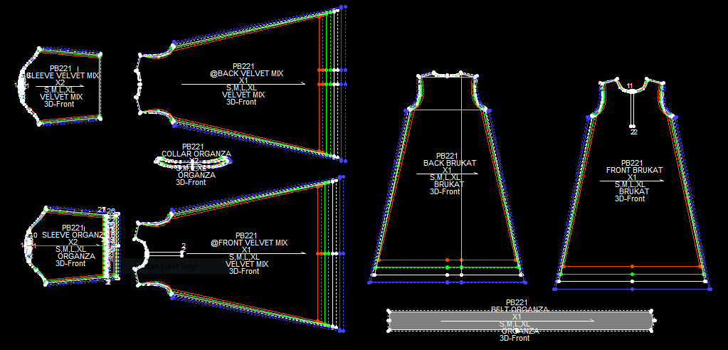 PB221 | Gamis Pesta |  Dress |  Women Collection | Muslim Wear | Pola Pattern | Polabook